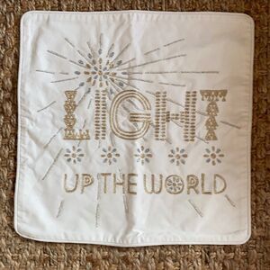 Pottery Barn Light Up The World Pillow Cover